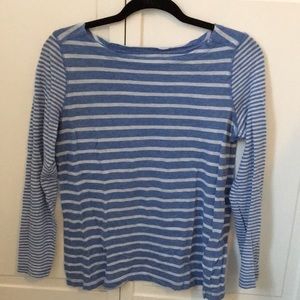 Vineyard Vines Blue and White Striped Long Sleeve